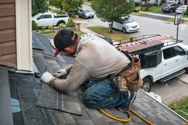 Professional Emergency Roof Repair technician working in Brodnax, VA